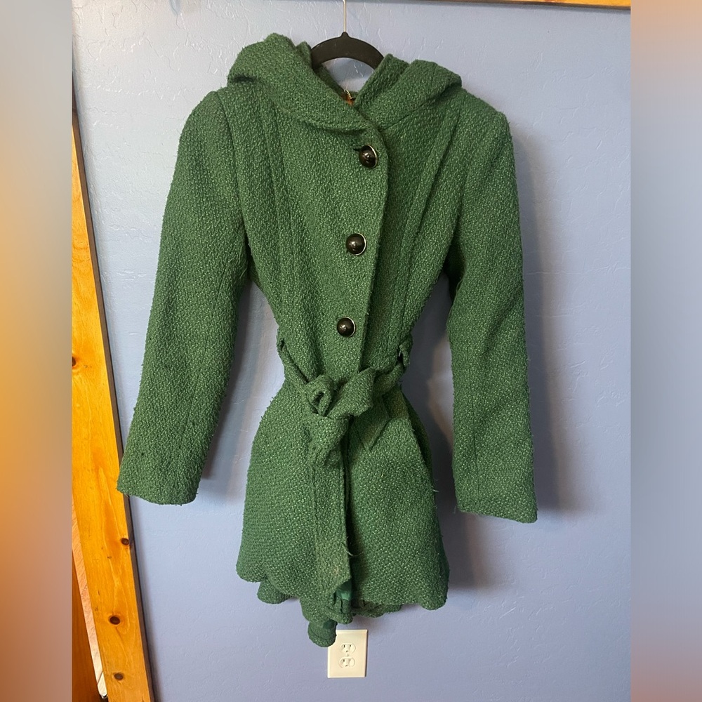 ModCloth Women’s Green Winter Coat Steve Madden medium